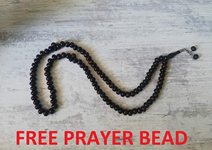 BAYKUL Muslim Prayer Rug, Islamic Turkish Prayer Rugs, Great Ramadan Gifts, Prayer Mat for Women and Men,Islam Carpet,Portable Muslims Mats,Praying Rugs Islam with Beads-Gift Prayer Beads 99 (Grey) - color: Grey