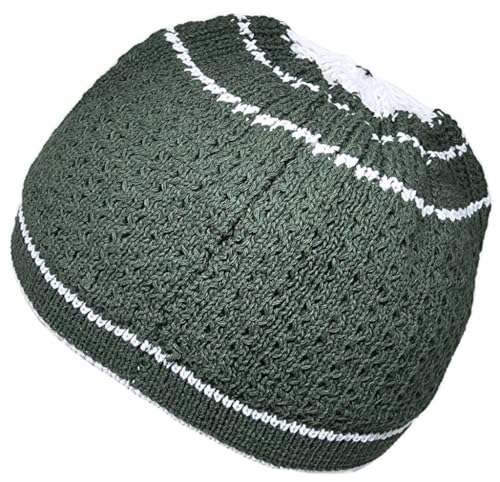 Set 2 PCS Muslim Beanies Kufi Hat for Men AMN-225B Skull Cap Islam Taqiyah Takke Eid Ramadan Gift - color: Color J