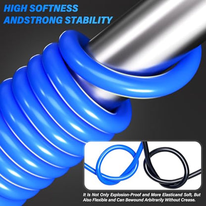 TAILONZ PNEUMATIC Air Line 1/4 inch od Blue Pneumatic Nylon Tube 32.8ft Air Brake Tubing Nylon Hose - color: Blue-Nylon, size: 1/4'' OD/32.8ft/10m