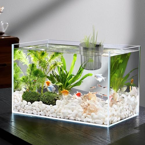Plances for Pisher Tank Assembled Aquarium | Plant with Hook | Fish with Water Hooks | Water Grow Decoration | Aquatic Planter with Hook Aquarium for Fish Tank Decoration