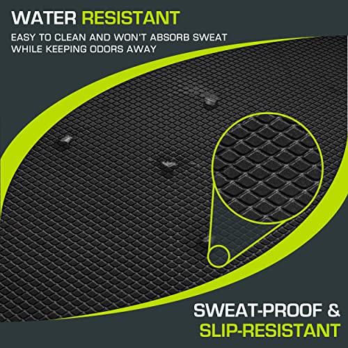 ProsourceFit Exercise Balance Pad, Non-Slip Cushioned Foam Mat & Knee Pad for Fitness and Stability Training, Yoga, Physical Therapy - color: Black, size: L - (15.5" x 12.75")
