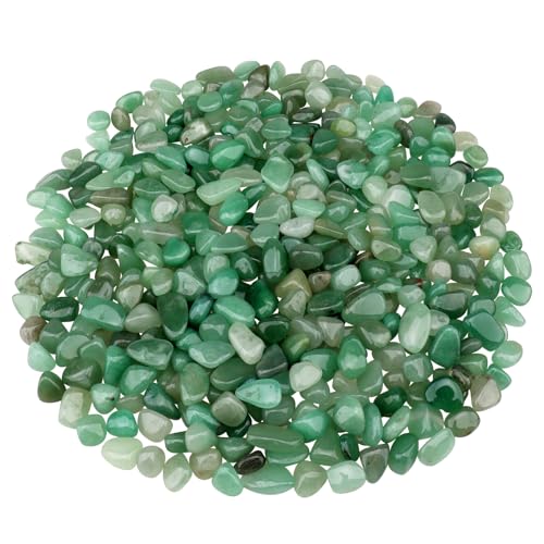 Aquarium Gravel 0.96LB Succulent Rocks Natural Pebbles Vase Filler Home Fish Tank Decor Crushed Stones Quartz Tumbled Polished Bulk - Green Aventurine - color: Green Aventurine