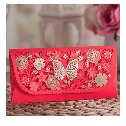 8 PCS Chinese Red Envelopes/Money Pocket/Party Accessory Organizer Envolop for Bussiness Occassion/Invited Card/Wedding/Birthday/New Year Party (8pcs-style 2) - color: 8pcs-style 2
