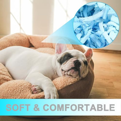 DR.DUDU 2.5lbs Bean Bag Filler Foam, Shredded Gel Memory Foam Filling, Premium Soft and Comfortable Pillow Stuffing Foam for Couch Cushion Dog Bed Chair Arts Crafts Stuffed Animal - size: 2.5lb
