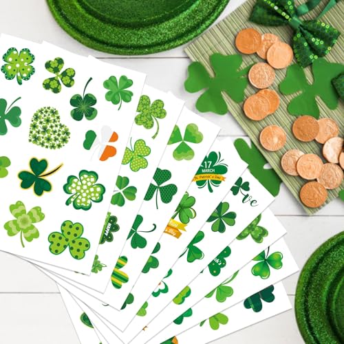 309 PCS St. Patrick's Day Stickers - 24 Sheets Lucky Shamrock Stickers - style: St. Patrick's Day