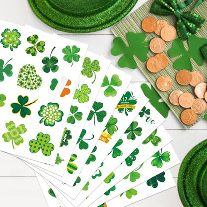 309 PCS St. Patrick's Day Stickers - 24 Sheets Lucky Shamrock Stickers - style: St. Patrick's Day