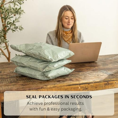 Poly Mailers 10x13 Inch 50 Pack Medium Shipping Bags Strong Thick Mailing Envelopes | Self Sealing Adhesive | Waterproof & Tear Resistant | Small Business Packaging for Clothing - Boho Sage Green - color: Green, size: 10x13 (50 Pack)
