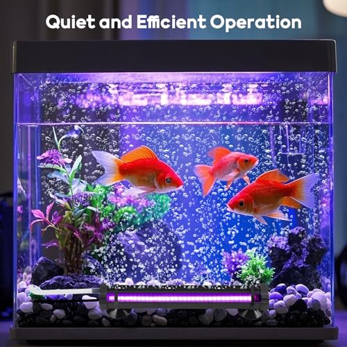 Submersible Bubble Aquarium Light：RGB Aquarium Light with Remote Control Oxygenator for Saltwater Coral Growth - 9 Inch Waterproof Fish Tank Light Designed for Aquarium Breeders - size: 9 inch Bubble