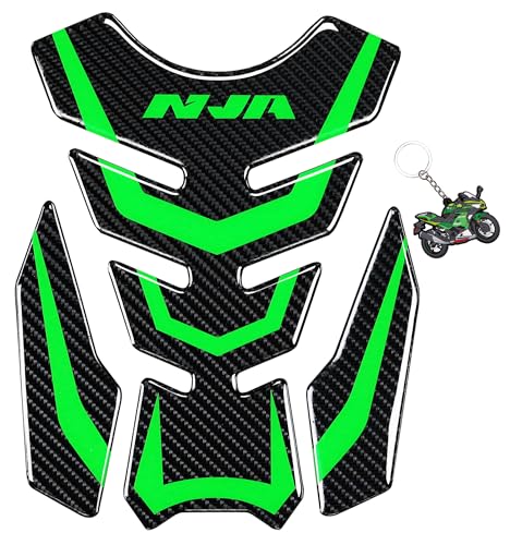 5D Real Carbon Fiber, Motorcycle Decal Vinyl Tank Protector, Tank Pad for NJ 650 ZX636 ZX600 ZX-10R ZX14 ZX1400 ZX14R ABS 1000 ZX100, 2 Pcs Per Set