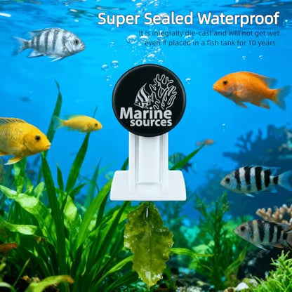 Magnetic Seaweed Feeding Clip for Saltwater Aquarium, Automatic Fish Feeder with Algae Magnet Clip, Glass Tank Accessory for Aquatic Pets, Up to 15mm Glass Thickness - color: Black-2Pcs