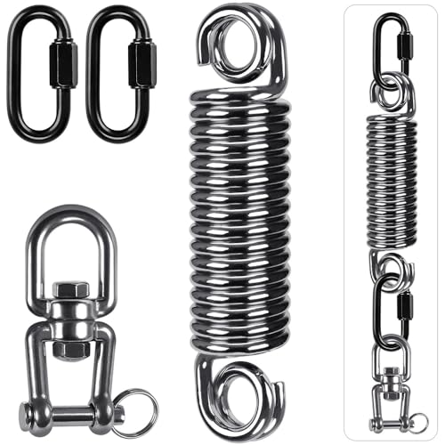 SELEWARE Boxing Punching Bag Hanger, Heavy Bag Hanger Bracket for Heavy Bag Boxing Muay Thai Training Hardware - color: Heavy Bag Spring with Open Swivel