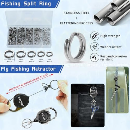 XBLACK Fishing Tool Kit Fishing Pliers Fish Gripper Fishing Scale Fish Grip Tools Set Saltwater Resistant Fishing Gear - color: 6 Piece Set - A