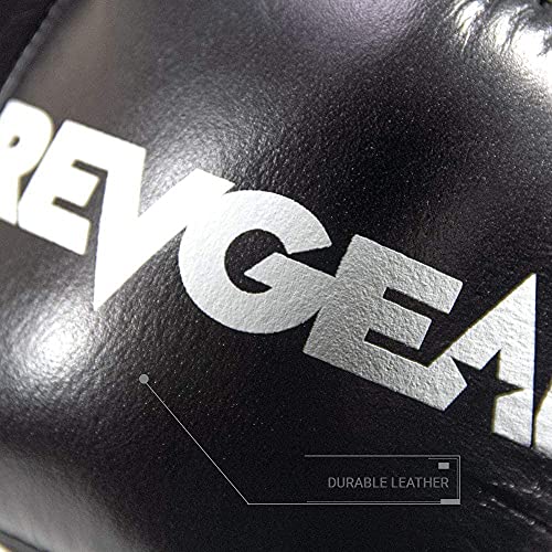 Revgear Pro Series MS1 MMA Boxing Gloves, Premium Leather for Muay Thai, Sparring, MMA Enthusiasts, Medium, Black, Ideal for Training, Great Crossover - size: X-Small