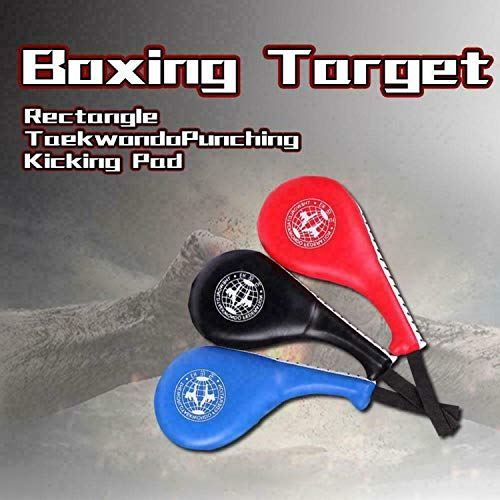 ausuky Taekwondo Double Kick Pad Target Tae Kwon Do Karate Foot Practice - color: Blue