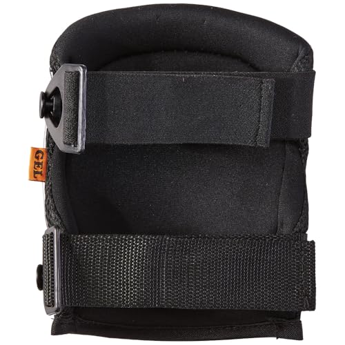 KLEIN TOOLS 60184 Knee Pads, Lightweight Gel Knee Pads with Slip Resistant Rubber Caps and Adjustable Straps, Great for Construction, Black - size: Lightweight