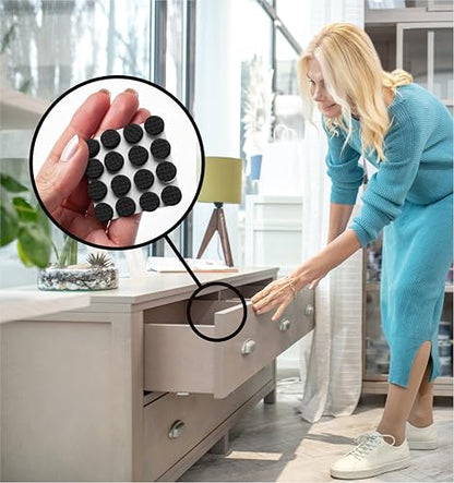 Slipstick GorillaBumperPads Premium Cabinet Door Bumpers 3/8” Round Non Slip Pads, Cabinet Stoppers, Bumpers for Drawers, Cupboards, Cutting Boards, Glass Tops, Picture Frames, 64 Gripper Dots - size: 3/8" Round