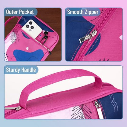 Mr. Pen- Bible Cover Case | Carrying Book Case with Durable Handle and Zippered Pocket, Bible Protective Church Bag for Men & Women, Christian Gifts - color: Pink Style