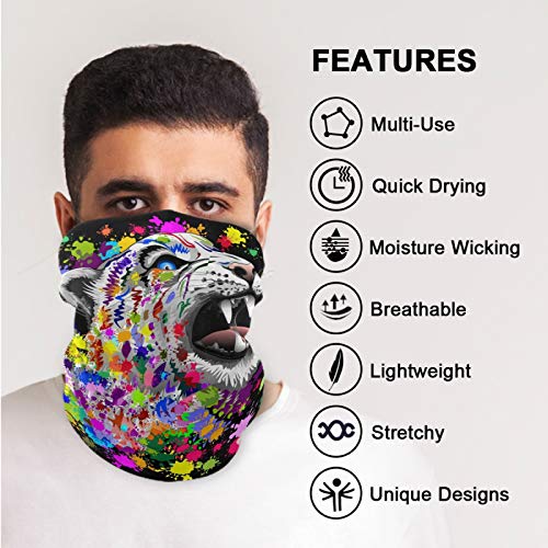 visesunny Seamless Scarves Bandana Scarf UV Resistence Outdoor Sport Balaclavas Headwear Headband Unisex - color: Multi15