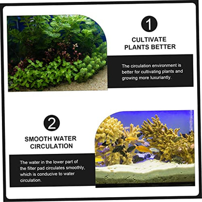 COLLBATH 10pcs Aquarium Filtering Plates Sand Divider Board for Fish Tank Easy to Install Bottom Pad High Water Permeability Splicing Combination for Custom Aquatic Environment