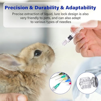 10 Pack 1ml Luer Lock Glass Syringe, Borosilicate Syringes for Liquids, Glue, Oils, Ink, Lab and Crafts Tools without Needle