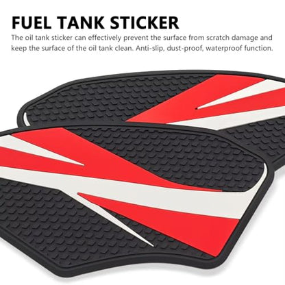 for YZF-R7 yzfr7 2026 New Accessories Fuel Tank Anti-Slip Stickers Side Guards Knee Anti-Slip mats Protective Stickers 7-piece Set Rubber Fuel Tank Stickers Tank Pads Tank pad Gas (2026 Blue) - color: 2026 Blue