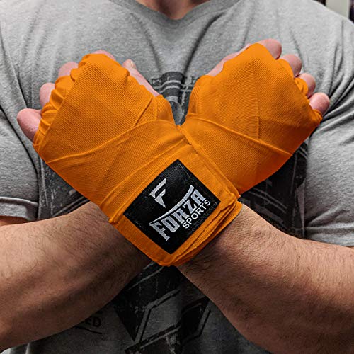 Forza Sports 120" Mexican Style Boxing and MMA Handwraps - color: Orange