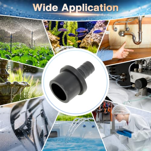 Plastic Hose Barb Fitting 1-1/4" x 5/8" Barb OD Straight Through Pipe Connector Grey 5 Pcs - color: Gray, size: 1-1/4" x 5/8" OD