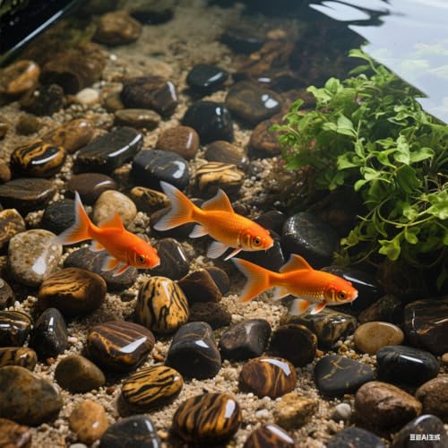 0.96LB Natural Pebbles Aquarium Gravel Vase Filler Succulent Rocks Fish Tank Decorative Crushed Stones Quartz Bulk Polished Irregular Shaped - Tiger's-Eye - color: Tiger's-eye