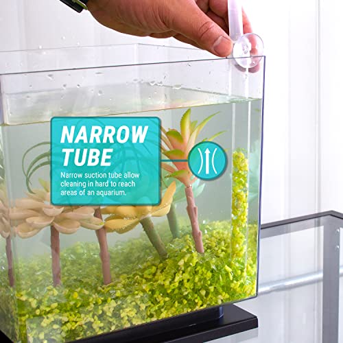 TERA PUMP TRFTCLN-S Nano Aquarium Cleaner for Small Aquariums | Under 10 Gallons - size: Small