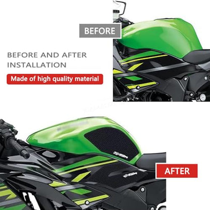 for Ninja ZX6R ZX 6R ZX-636 Ninja zx6r zx636 2013-2023 2024 2025 2026 Accessories Motorcycle Anti-Slip Fuel Tank pad Sticker ZX6R Fuel Tank pad Fuel Tank Grip Fuel Tank Sticker Tank Grip - color: Ninja Zx6r