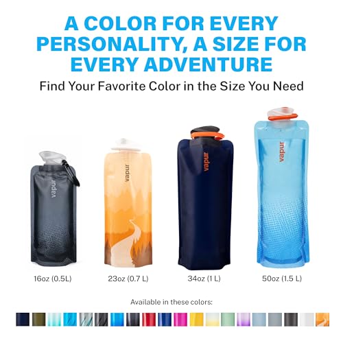 Vapur Collapsible Water Bottle, 23oz (0.7L), Sierra California Gold - color: Sierra California Gold