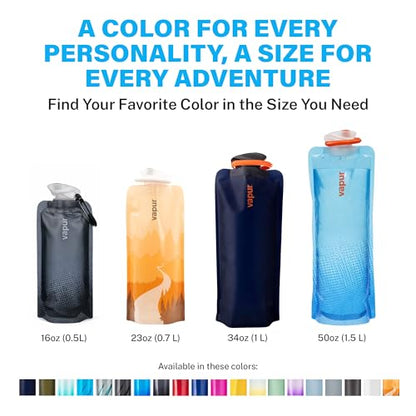 Vapur Collapsible Water Bottle, 23oz (0.7L), Sierra California Gold - color: Sierra California Gold