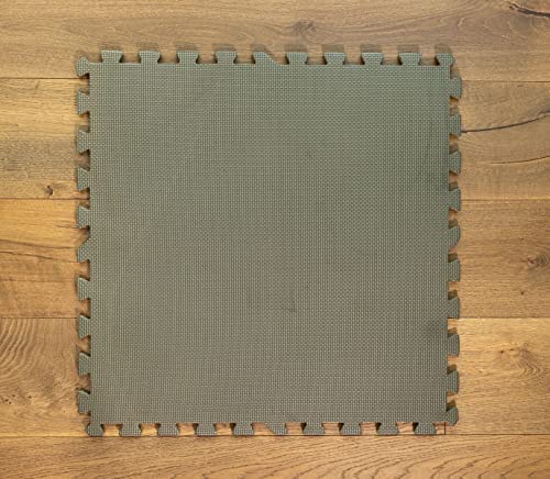 Interlocking Foam Floor Tiles for MMA & Home Gym | Puzzle Foam Floor Mats | 3/8" Thick - size: 24"L x 24"W x 0.4"Th