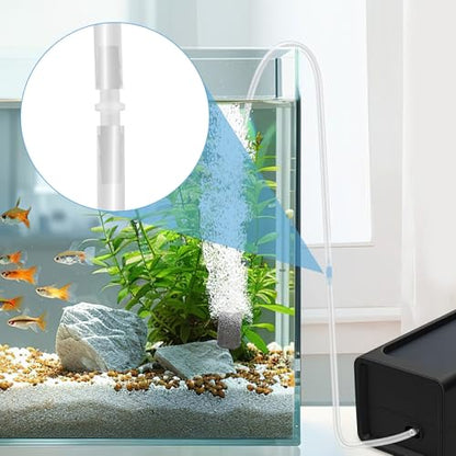 1/4 Inch Plastic Hose Barb Fitting with 16 FT Silicone Tubing, Leak-Proof Barbed Connector Adapter for Pump Irrigation, Ponds, Gardens, Aquarium, Aquaponics