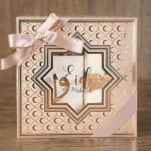 VHD Eid Gift Box For Woman, Eid Mubarak Quran Sejadah Tasbih Set for Mom, Wife and Sister, Ramadan Kareem