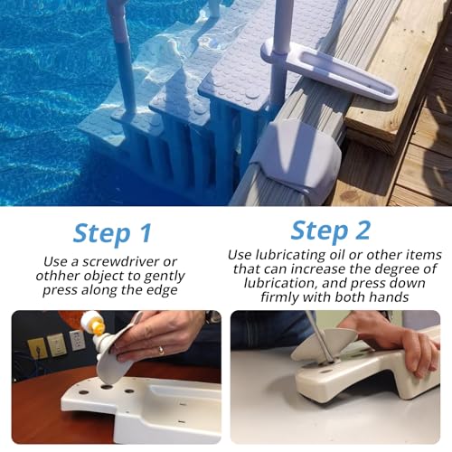 4 Pack Pool Step Suction Cups Fit for Innovaplas Above Ground Pool Steps | 4" Heavy-Duty Water Resistant Rubber Suction Cups - size: 4 Packs