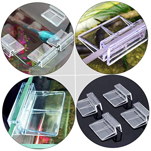 BESPORTBLE 30pcs Acrylic Fish Tank Cover Support Bracket Transparent Aquarium Holder for Open Tanks Turtles and Pets Easy Installation Heat Preservation Safe for