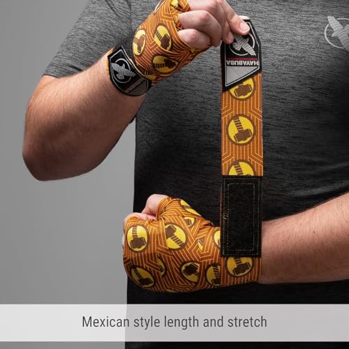 Hayabusa Marvel Hero Elite Mexican Style Boxing Hand Wraps for Men & Women - color: Thor