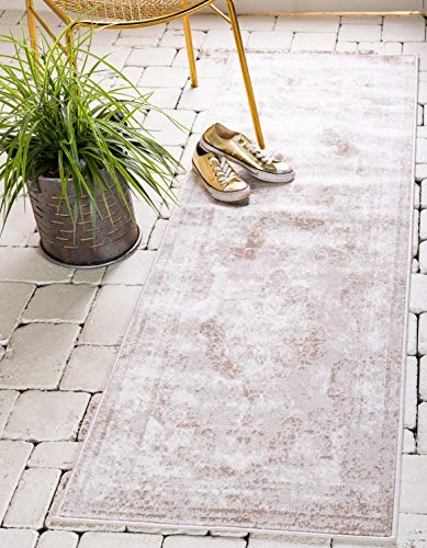 Unique Loom Sofia Collection Area Rug - Salle Garnier (2' x 6' 7" Runner, Beige/ Ivory) - color: Beige/Ivory, size: 2' x 6'7" (Runner)