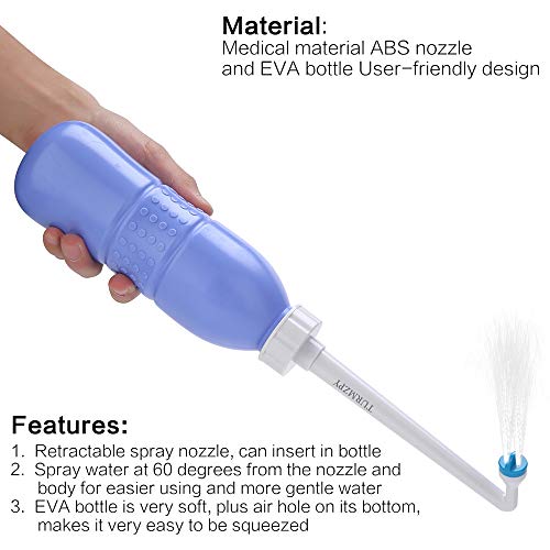 Portable Bidet 600ml Travel Bidet Plastic EVA Bottle Personal Hygiene Bidets Cleaning Device