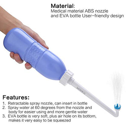 Portable Bidet 600ml Travel Bidet Plastic EVA Bottle Personal Hygiene Bidets Cleaning Device