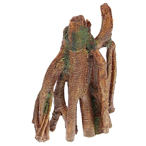 Simulation Tree Trunk Decoration Freshwater Driftwood Artificial Tree Stump Aquarium Landscape Tree Stump Tablescape Decor Decorative Artificial Tree Trunk Household Resin Tank