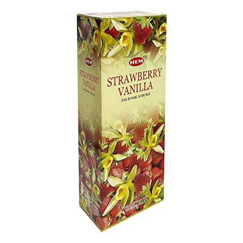 Strawberry Vanilla Incense Sticks and Incense Stick Holder Bundle Insence Insense Hem Incense Sticks - color: Strawberry Vanilla
