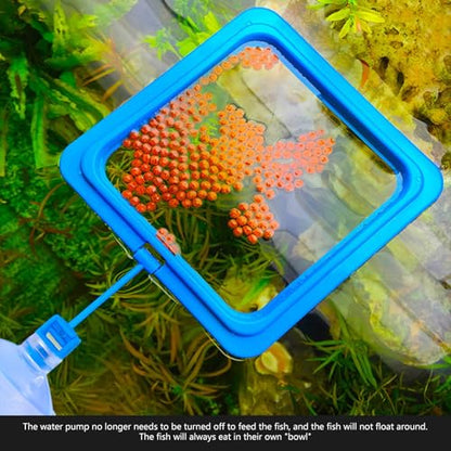 2lots Durability Silicones Feeding Frames Practical Round Floating Food for Various Aquariums Shape Durability Feeders - color: Black, size: D