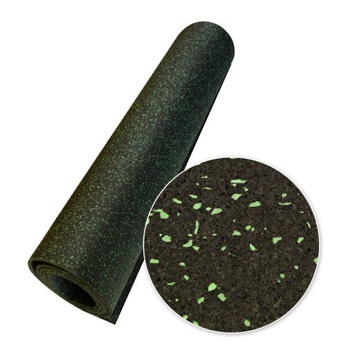 Rubber-Cal Elephant Bark Flooring 3/8-inch T x 4-feet - color: Green Dot, size: 60"L x 48"W x 0.4"Th