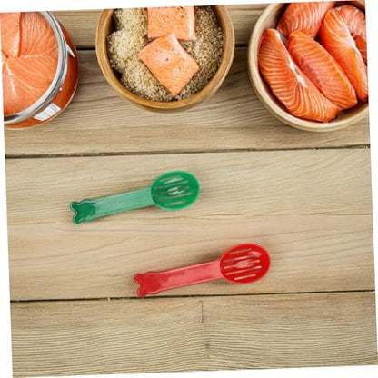 TOYANDONA 40pcs Small Animal Litter Scoops Comfort Grip Handle Plastic Spade Poop Cleaning Tools for Reptile and Small Animal Bedding Ergonomic Litter Pan Scooper