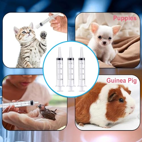 20ml Syringe for Liquid,Syringe Without Needle,Sterile Individually Packed 20pcs. - size: 20ml-20pcs