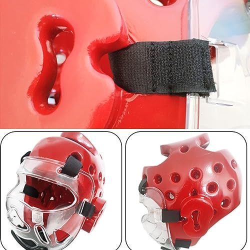 Boxing Head Guard for Kids Adults,Taekwondo Sparring Gear with Removable Face-Shield,Shock Absorption Head Guard Sparring Helmet for Muay Thai, Grappling, Kickboxing, Karate, MMA Martial Art