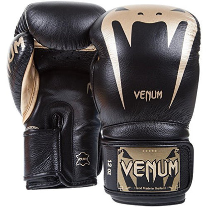 Venum Giant 3.0 Boxing Gloves - Nappa Leather - color: Black/Gold, size: 14 oz