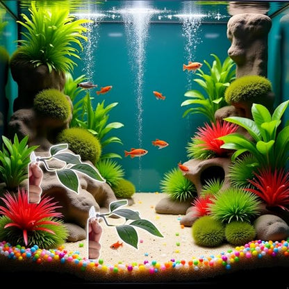 2Pcs Betta Fish Leaf Pad,Plastic Plant Betta Hammock Leaf Bed,Simulating The Natural Habitat Aquarium Décor Plastic Plants for Betta Spawning Grounds,Suction Cup Betta Breeding Resting Bed